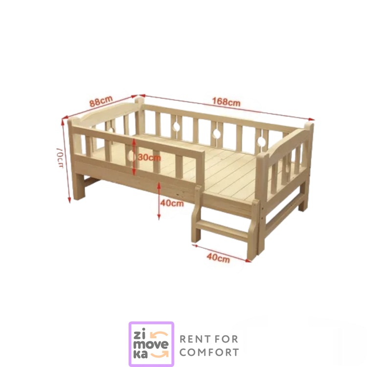 Children's wooden bed (170x80cm)