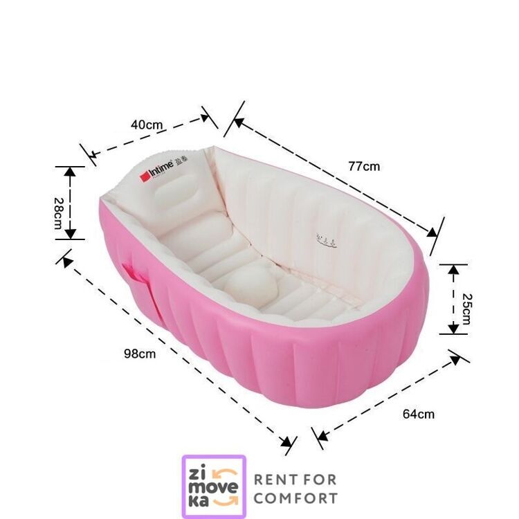 Inflatable baby bathtub