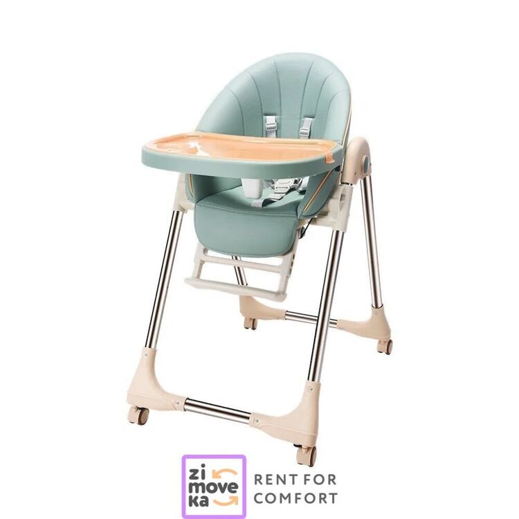 Adjustable feeding chair with wheels