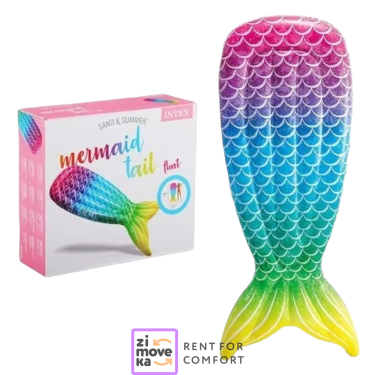 Inflatable mattress - mermaid tail