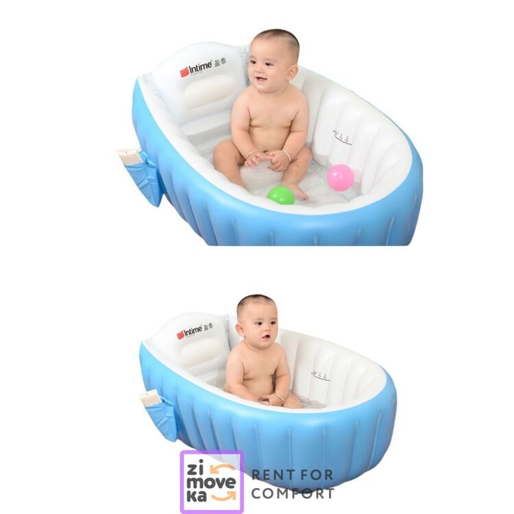 Inflatable baby bathtub