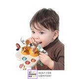 Developmental busy board toy (pull toy, teether)